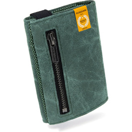 GUGGIARI® Slim Wallet with Coin Pocket made of Microfiber Jacquard with RFID Protection - Slim Wallet for Credit Cards - Credit Card Case - Wallet for On the Go