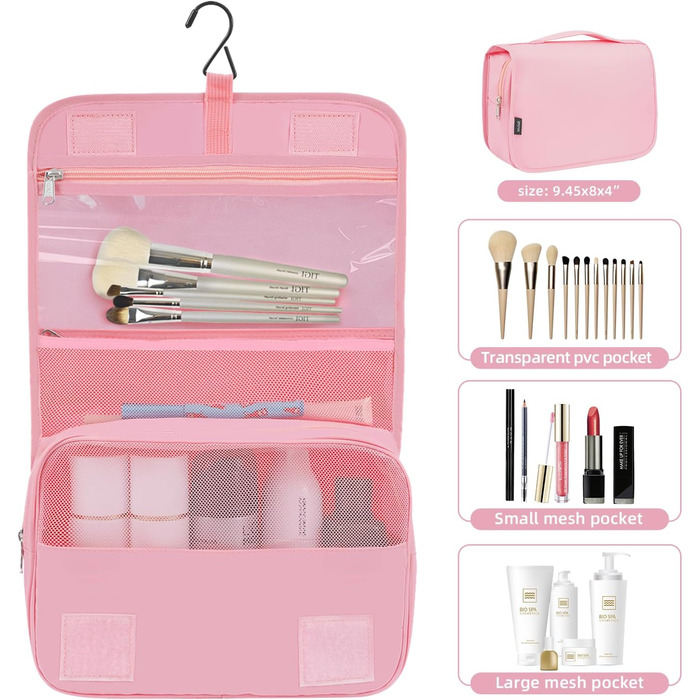 Набір органайзерів для подорожей BAGAIL (10 шт.) – рожевий колір, різні розміри