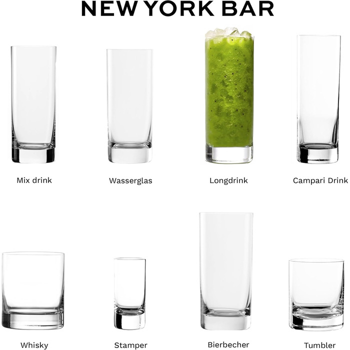 Набір келихів для шнапсу Stölzle Lausitz New York Bar 6 шт, 55 мл – Кришталеві келихи для лікеру, німецька якість, стійкі до ударів та посудомийної машини