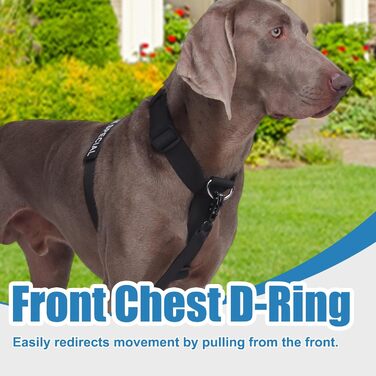 Нашийник для собак FeimaX великих порід, тактичний, зручний, чорний (L)