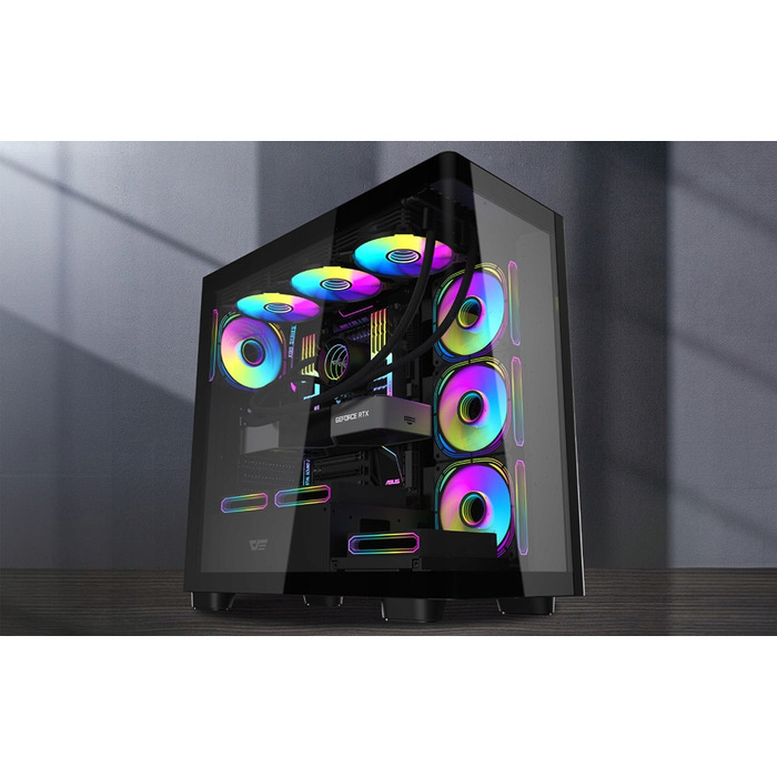Корпус DarkFlash DS900G Midi Tower, чорний