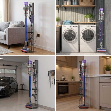 Стійка для пилососа Dyson з вуглецевої сталі Robuster - настінна, без свердління, універсальна