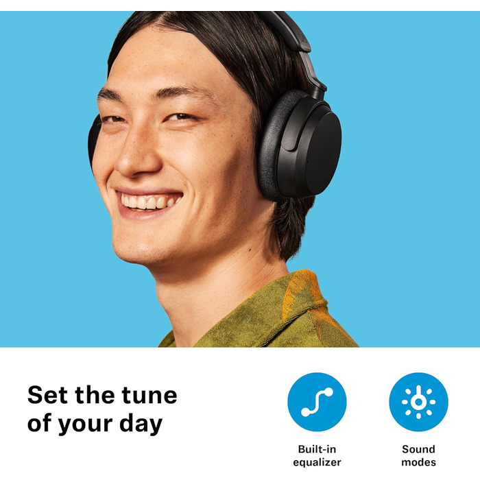 Навушники бездротові Sennheiser ACCENTUM з шумозаглушенням Bluetooth, чорні. До 50 год роботи, гібридне ANC, комфорт для подорожей та навчання