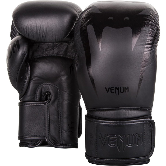 Боксерські рукавички Venum Giant 3.0 для муай-тай та кікбоксингу, 10 Oz, чорний колір