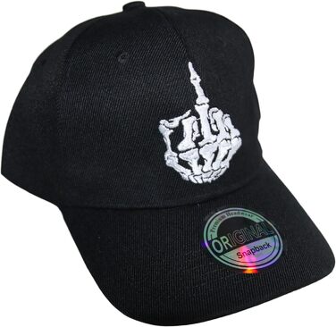 Кепка Snapback Beybey з принтом черепа. Стильний дизайн для чудового вигляду (SKLL Black)