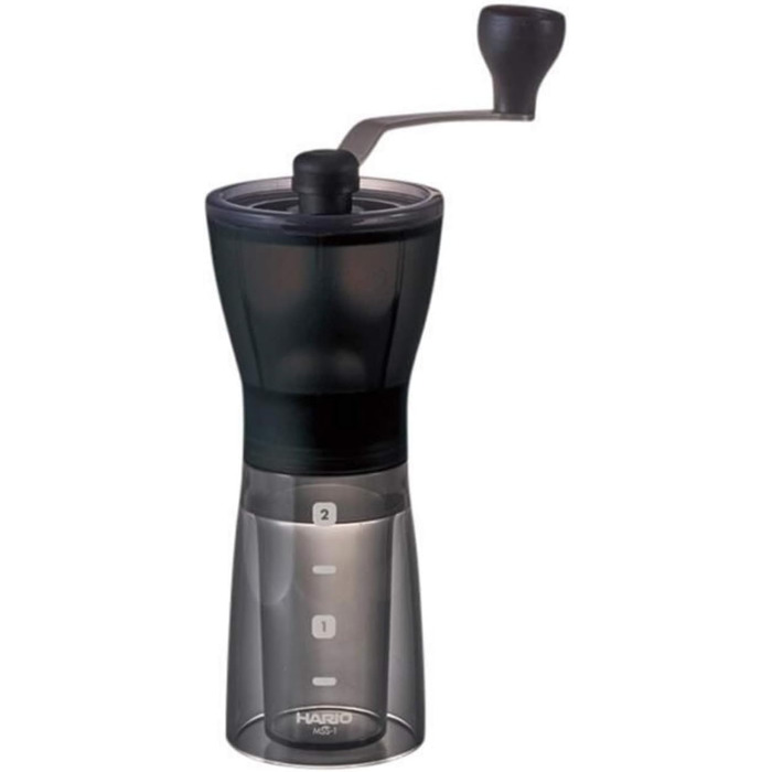 Кавомолка Hario Mini Slim Plus чорна, ручна, компактна