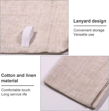 Cloth Napkins, 12-Pack High-Quality Beige Napkins 40x40 cm, Table Decoration Napkins Wedding Birthday, Linen Napkins Reusable Parties Dinner Cafe Restaurant