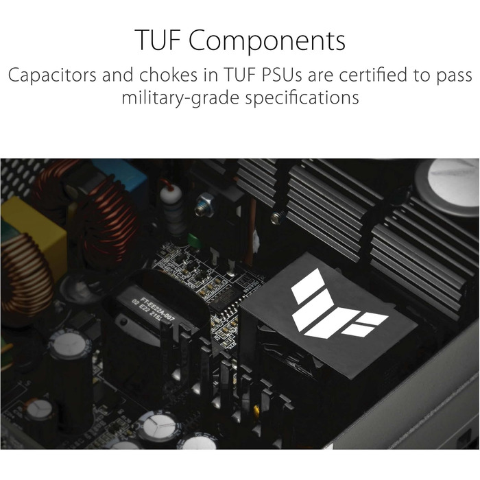 Блок живлення ASUS TUF Gaming 850W Gold, модульний, сертифікат 80 PLUS Gold, чорний