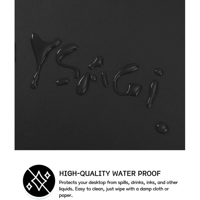 Підкладка під мишу YSAGi з натуральної шкіри, 80x40 см - захист для столу, офіс, дім