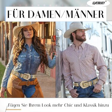 LEACOOLKEY Ремінь зі стразами для чоловіків та жінок, блискучий вестерн кантрі ковбойський ремінь з пряжкою золотого кольору, для джинсів, штанів, суконь. Розмір S: 73-82 см (загальна довжина 105 см)