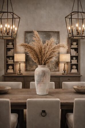 Велика керамічна ваза ручної роботи, 28 см, мінімалістична ваза в стилі ф armhouse для декору дому, вітальні, полиці, входу, весілля, декору столу, сірого кольору