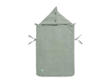 Дитячий конверт Jollein Basic Knit Forest Green для автокрісла та коляски, трикотажний, флісовий, універсальний, зелений