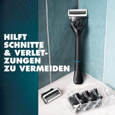 Змінні леза для бритви Gillette Body & Intimate, чорні, 6 шт. в упаковці
