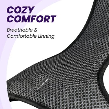 Шлейка для собак VIVAGLORY Easewalk, анти-тяга, для тренувань та прогулянок, з ручкою, анти-тяга для цуценят, XS, фіолетовий (25-51 см окружність грудної клітки)