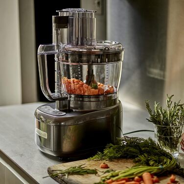 Cuisinart Expert Prep Pro / 9-in-1 Food Processor: Chopping, mixing, slicing, shredding, dicing, pureeing, kneading, spiralizing, blending / Includes 3 blades and 5 discs / 2 Gray work bowls