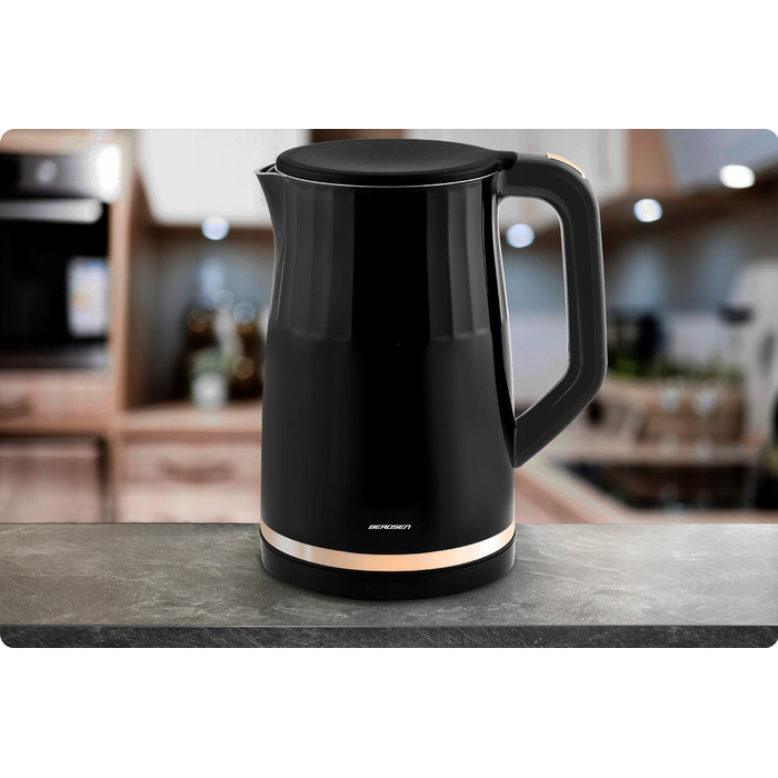 Електричний чайник Berdsen BD-706 2200Вт 1,7л, BPA Free, сенсорне керування та регулювання температури