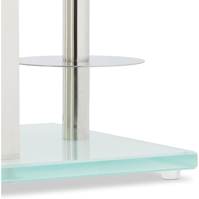 Набір для туалету Relaxdays: тримач туалетного паперу, щітка, запасний ролик, нержавіюча сталь, сріблястий (64,5x24x18 см)