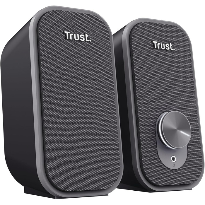 Комп'ютерні колонки Trust Orada USB 2.0, 12W, Чорні. Комплект з навушниками та AUX 3.5mm