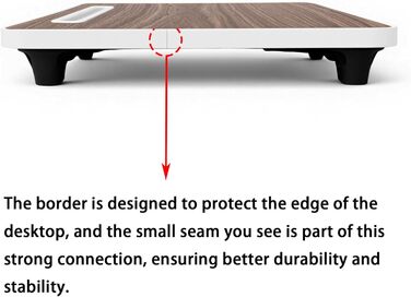 Стіл для ноутбука в ліжко, Laptoptisch для роботи та відпочинку, регульований піднос для ноутбука (48x30 см, коричневий)