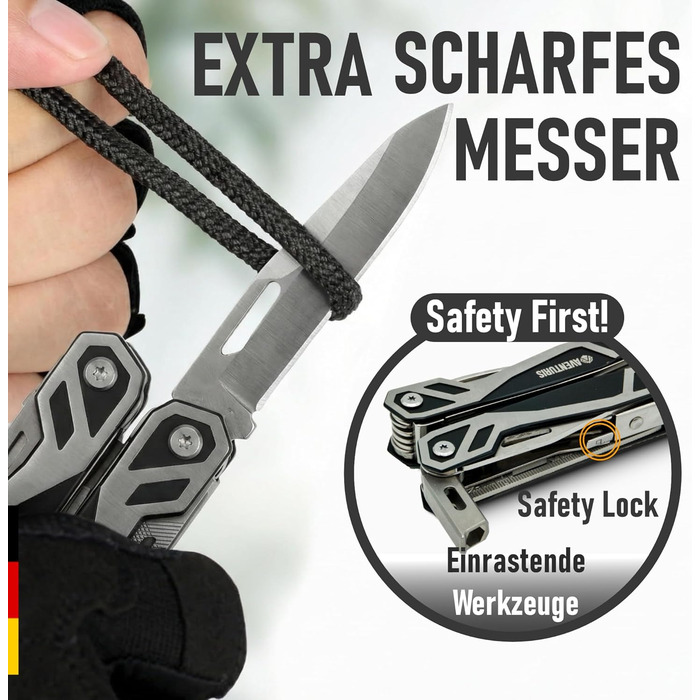 Мультитул Aventus® T12 Basic Standard: 21 функція, сталь, мультиінструмент для чоловіків