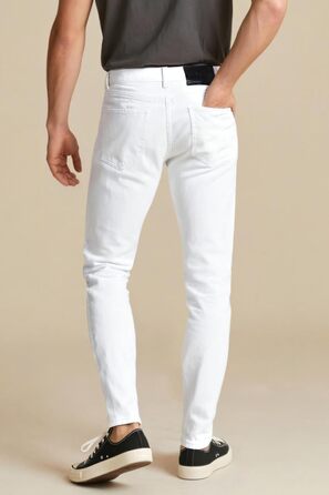 Чоловічі рвані джинси GINGTTO Skinny Stretch Slim Fit (білі, 28W/32L)