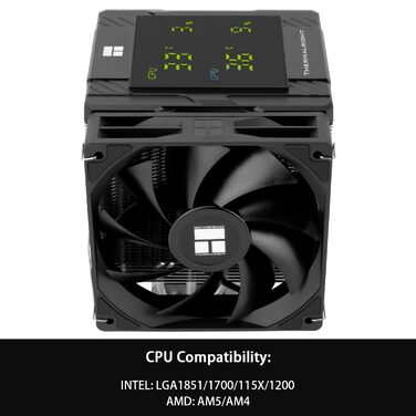 Thermalright Peerless Assassin 120 Digital - Кулер для CPU з подвійним радіатором та вентиляторами, підтримка AM4/AM5, Intel LGA1851/1700/115X/1200