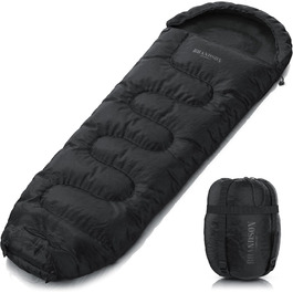 Сплячий мішок Brandson Outdoor Extreme -18°C для дорослих та дітей. Водонепроникний, дихаючий, для кемпінгу та подорожей