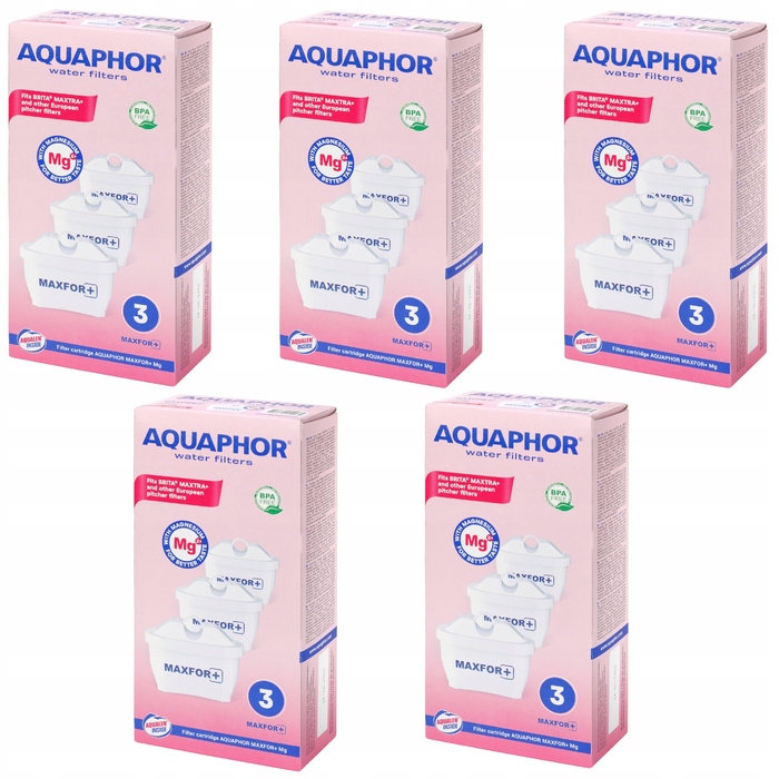 Змінні картриджі для фільтра Aquaphor Maxfor+ Mg з магнієм, 15 шт.