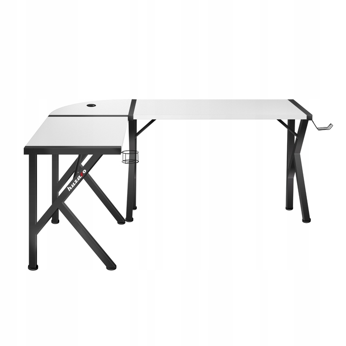 Кутовий ігровий стіл Huzaro Hero 6.3, білий