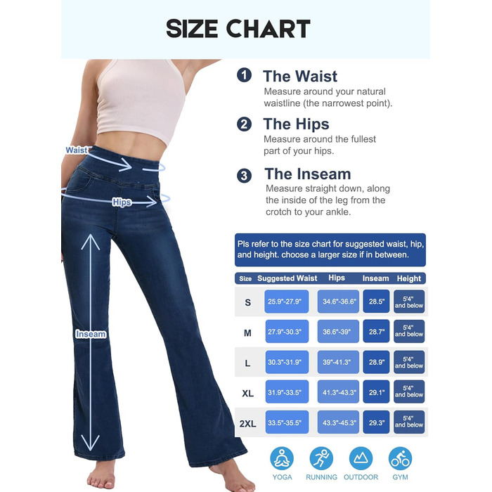 Джинси жіночі Chase Hot Bootcut, висока талія, еластичні джеггінси з кишенями, темно-сині (XXL, внутрішній шов 29)