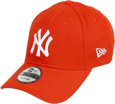 Кепка New Era MLB 9Forty з логотипом команди (NY/LA), оранжево-біла, універсальний розмір