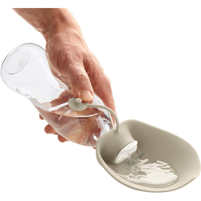 Складана пляшка для води HUNTER Outdoor з силікону, бежева, універсальний розмір