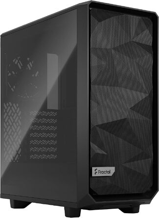 Корпус для комп'ютера Fractal Design Meshify 2 Compact Black ATX Mid Tower (Black TG Light Tint), високий повітряний потік