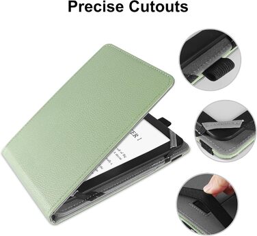 Захисний чохол для Kindle Paperwhite/colorsoft та інших eReaders 6-6.8-7 дюймів (Matcha Green)