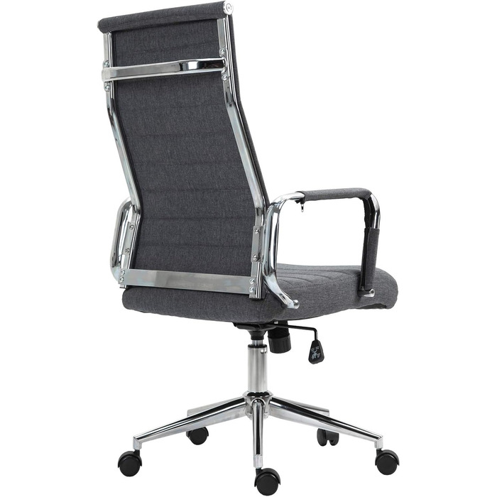 Офісне крісло SVITA Comfort: поворотне, для начальника, ергономічне, сіре, тканина