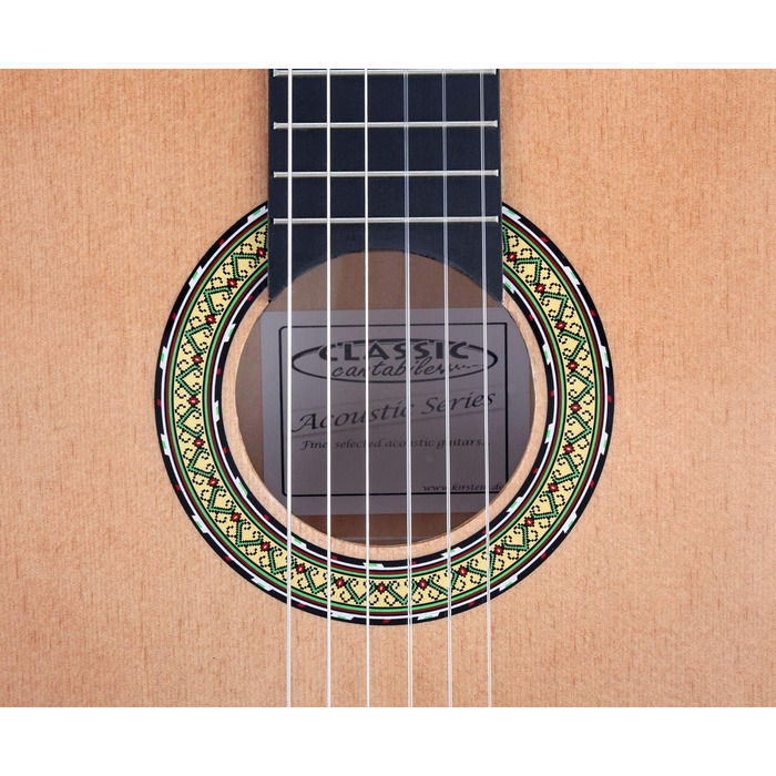 Класична гітара Cantabile AS-861 7/8 розміру, стартовий набір (для дітей 10-13 років), з сумкою, струнами, нотами, медіатором, тюнером, натуральний колір
