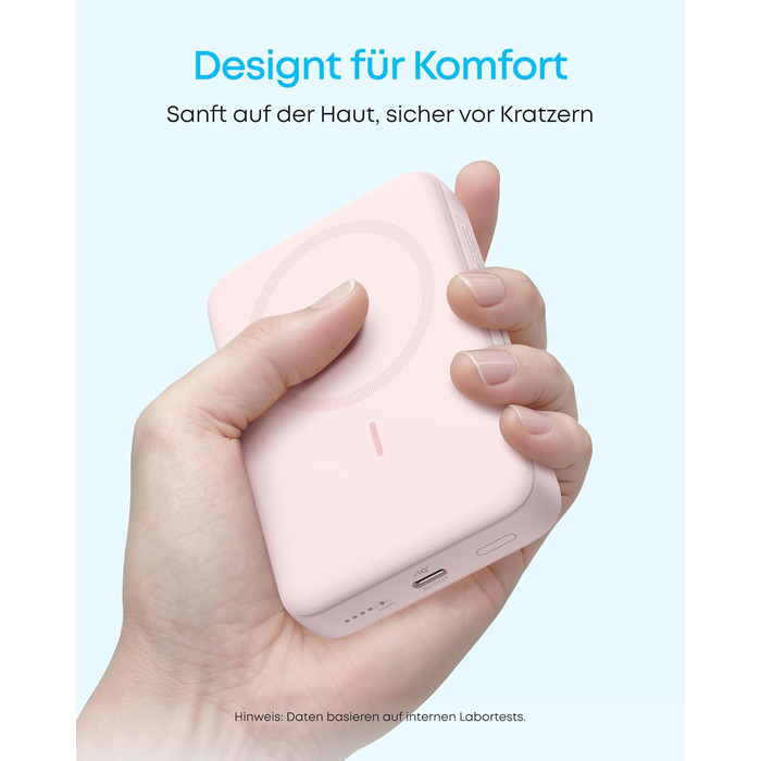 Anker Zolo Powerbank магнітна, 10000mAh, 30W, бездротова зарядка, для iPhone 17/16/15, AirPods та інших пристроїв (Блакитний)