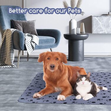 М'яка флісова ковдра для собак та котів Nobleza 120x100 см - тепла, миюча, для тварин