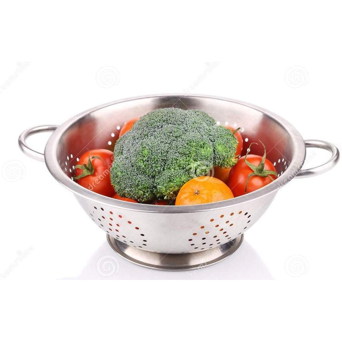 Ніж для приготування їжі Menax - сито для макаронів, овочів та фруктів з нержавіючої сталі, 24 см