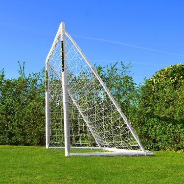 Ворота для футболу Forza Garten [9 розмірів] | Міцні уPVC ворота для дітей та дорослих, стійкі до погодних умов, з замком (1,8м x 1,2м)