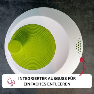 Салатниця Westmark об'ємом 4.4 л, пластик BPA-free, прозора/біла/зелена, 243022EA