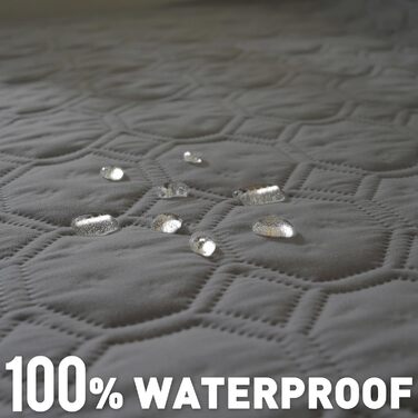 Водонепроникний килимок для собак, 76 x 178 см, великий, миючий, з антиковзним покриттям, м'який, для великих та маленьких собак, захист меблів, сірий