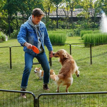 Клітка для цуценят SunsGrove 2 шт., 60 см, міцна, для дому, чорна, антикорозійна, без інструментів (12 шт., 56.5 x 60 см)