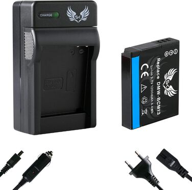 2x Акумулятор для Panasonic Lumix DMC-FT5 TZ40 TZ41 TZ55 TZ61 TZ71 ZS30 + Зарядний пристрій (1200mAh)