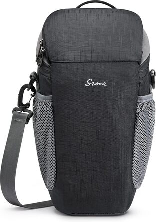 Водонепроникна сумка для камери S-ZONE для фотографів, сумісна з Nikon, Canon, Sony (чорна)