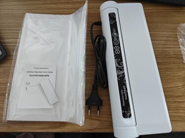 Вакуумний пакувальник з 20 пакетами, запаювач фольги, цифровий таймер, для зберігання сухих, вологих та свіжих продуктів