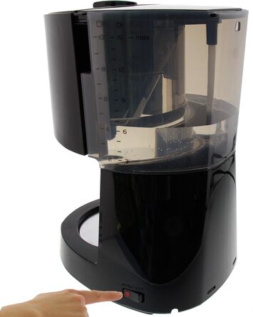 Кавоварка Melitta Enjoy Top з скляною колбою, функцією Stop-Drip, на 10 чашок, чорного кольору