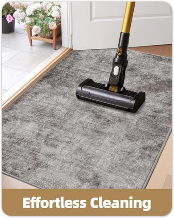 Килимок для дому COLOR&GEOMETRY 60x90 см з неслизьким покриттям TPE, сірий (Rechteckig)