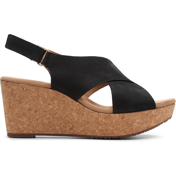 Босоніжки Clarks Annadel Eirwyn на підборах, чорні, нубук, 40 EU