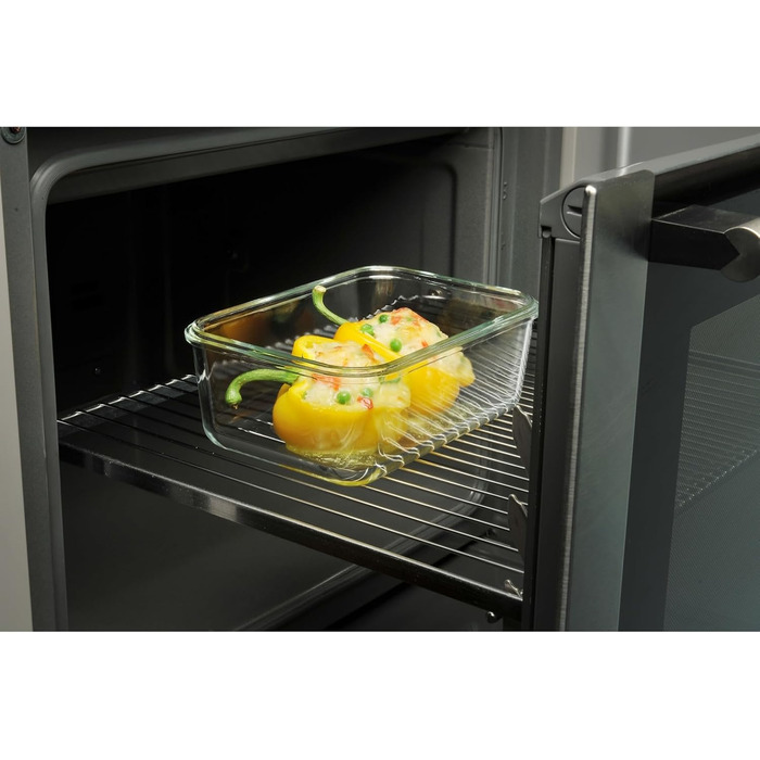 Набір контейнерів для зберігання Silit Storio (3 шт.), скляні з кришкою, герметичні, придатні для миття в посудомийній машині, для мікрохвильової печі та духовки (без кришки)